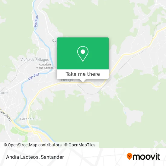 Andia Lacteos map