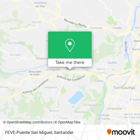 FEVE-Puente San Miguel map