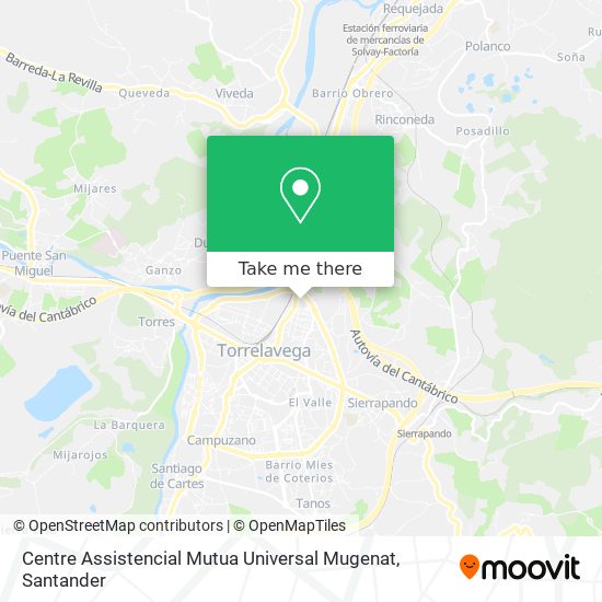 Centre Assistencial Mutua Universal Mugenat map