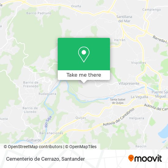 Cementerio de Cerrazo map
