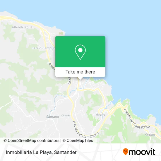 Inmobiliaria La Playa map