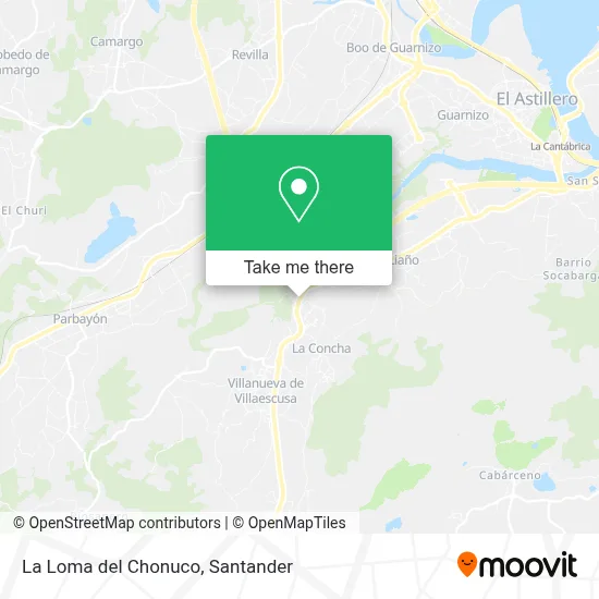 La Loma del Chonuco map