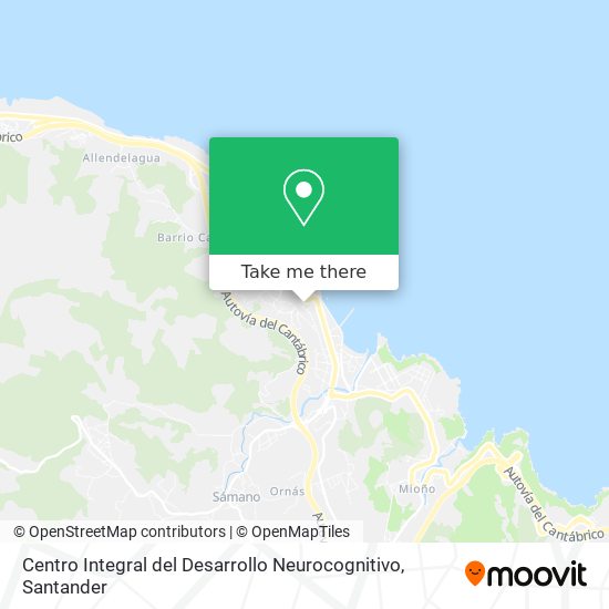 Centro Integral del Desarrollo Neurocognitivo map