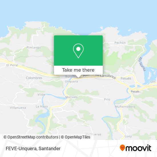 FEVE-Unquera map