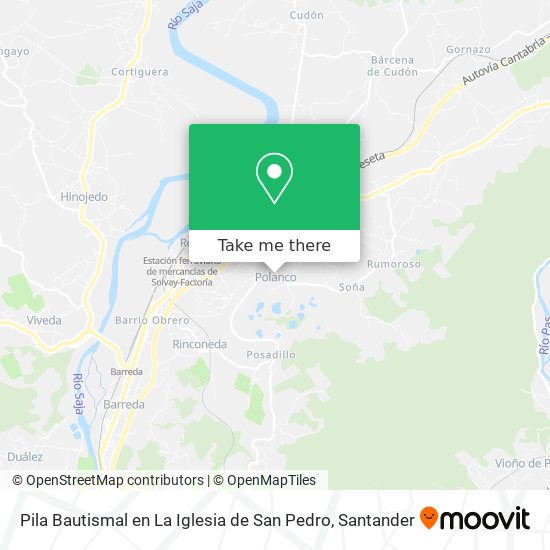 Pila Bautismal en La Iglesia de San Pedro map