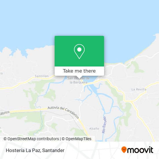 Hostería La Paz map