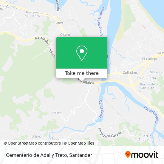 Cementerio de Adal y Treto map