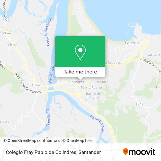 Colegio Fray Pablo de Colindres map