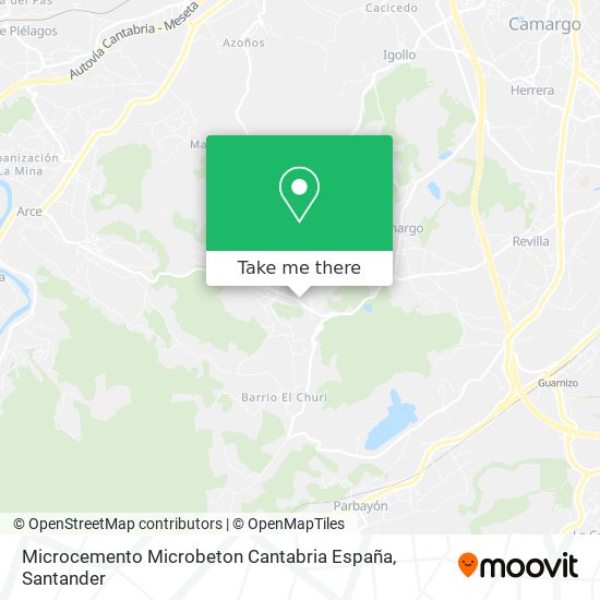 Microcemento Microbeton Cantabria España map