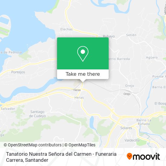 mapa Tanatorio Nuestra Señora del Carmen - Funeraria Carrera