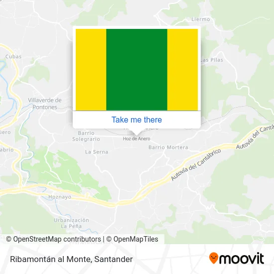 Ribamontán al Monte map