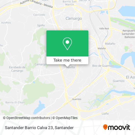 Santander Barrio Calva 23 map