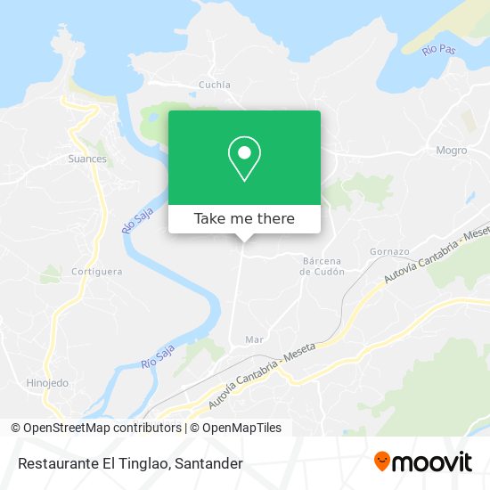 Restaurante El Tinglao map