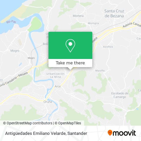 Antigüedades Emiliano Velarde map