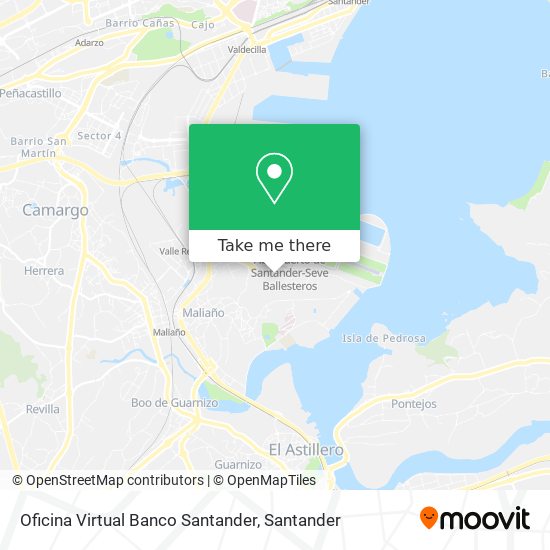 Oficina Virtual Banco Santander map