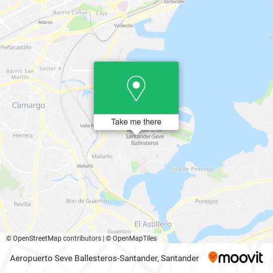 Aeropuerto Seve Ballesteros-Santander map