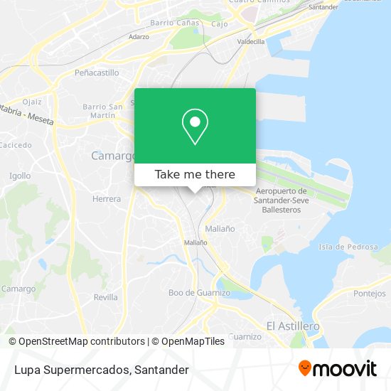 Lupa Supermercados map