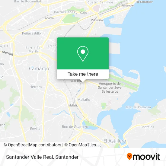 mapa Santander Valle Real