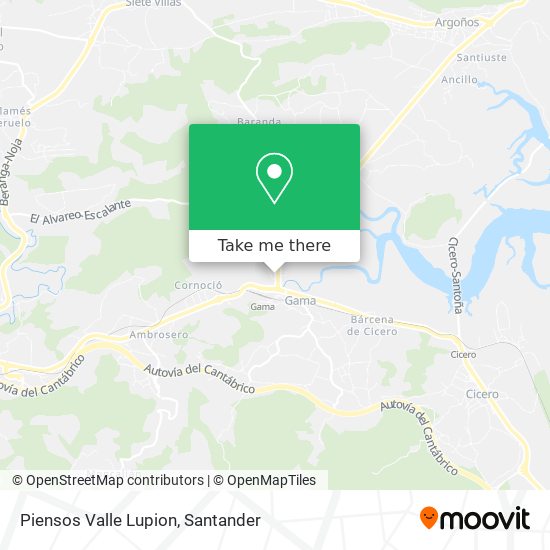 Piensos Valle Lupion map