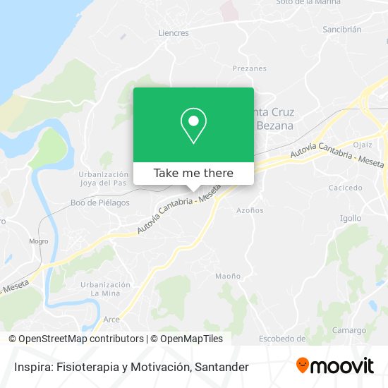 Inspira: Fisioterapia y Motivación map