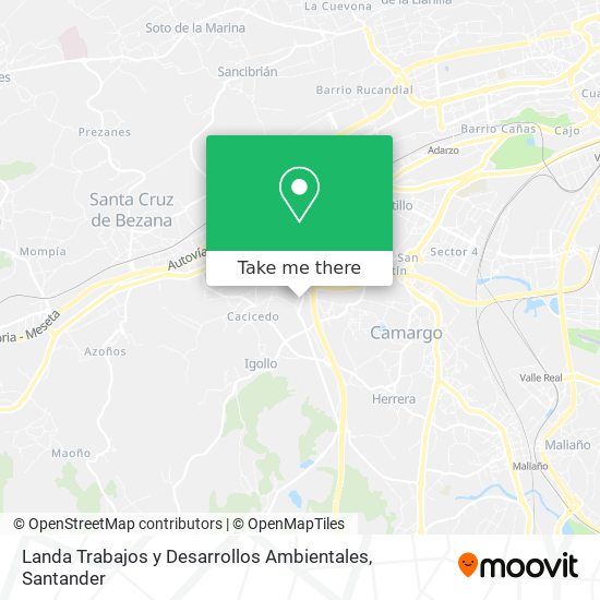 Landa Trabajos y Desarrollos Ambientales map