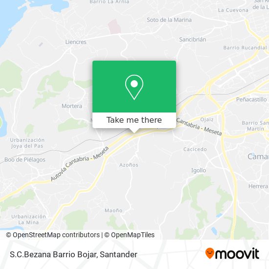 S.C.Bezana Barrio Bojar map