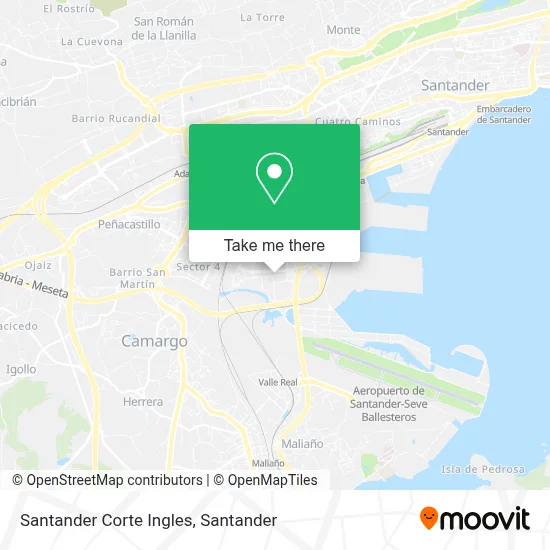 Santander Corte Ingles map
