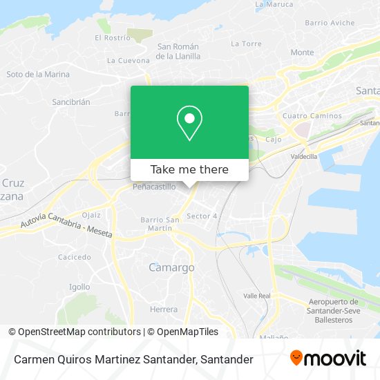 Carmen Quiros Martinez Santander map