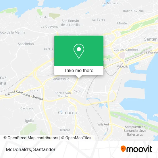 mapa McDonald's