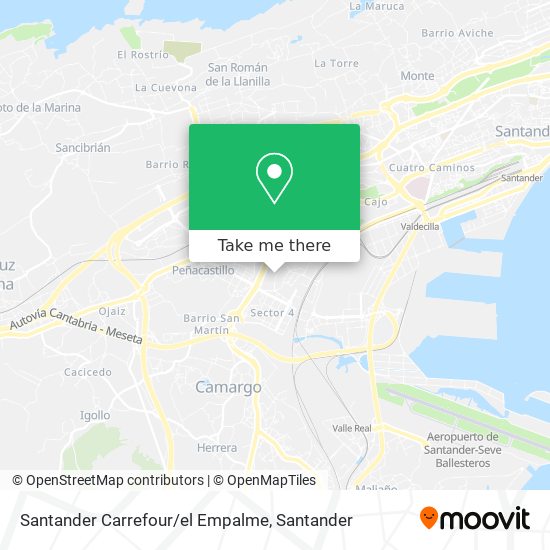 Santander Carrefour/el Empalme map