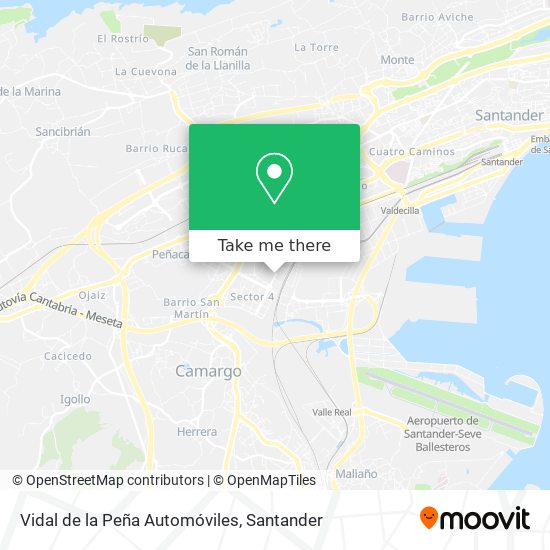 Vidal de la Peña Automóviles map