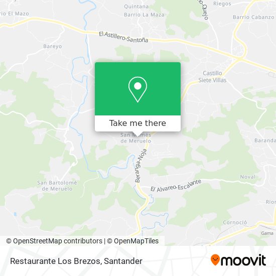 Restaurante Los Brezos map