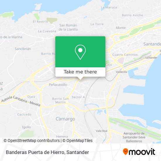 Banderas Puerta de Hierro map