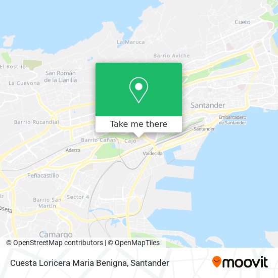 Cuesta Loricera Maria Benigna map