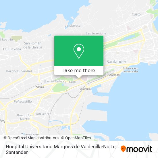 Hospital Universitario Marqués de Valdecilla-Norte map