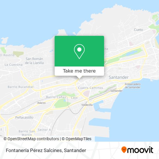 Fontanería Pérez Salcines map