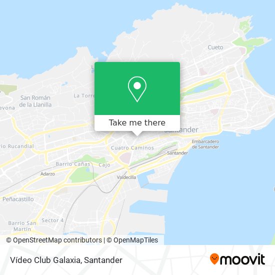 Vídeo Club Galaxia map