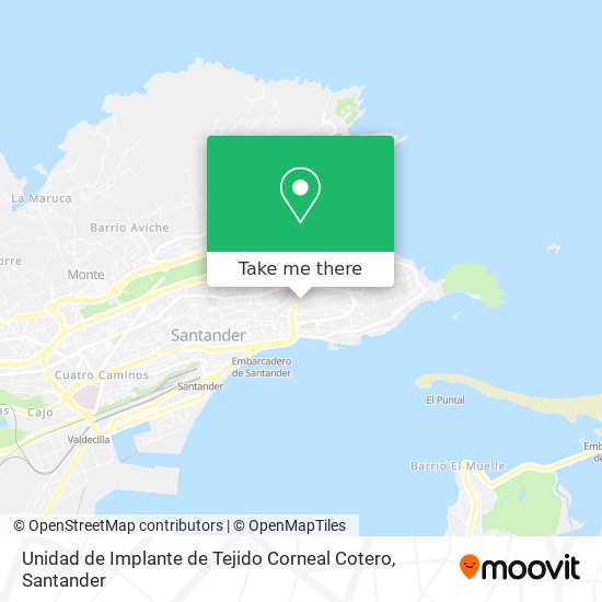 Unidad de Implante de Tejido Corneal Cotero map