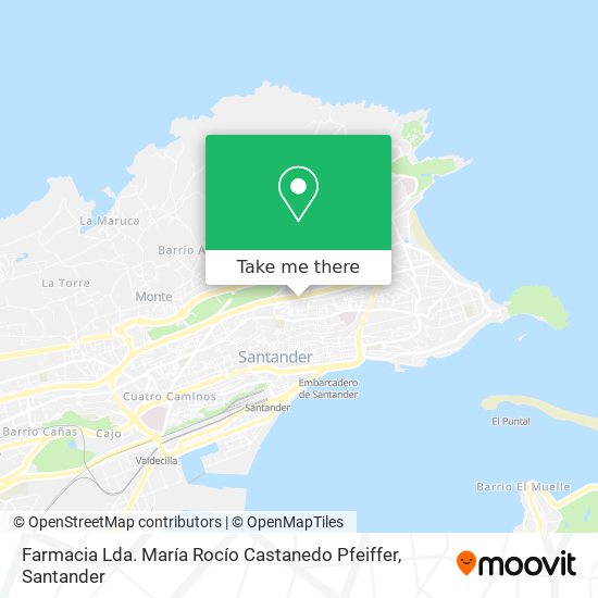 mapa Farmacia Lda. María Rocío Castanedo Pfeiffer