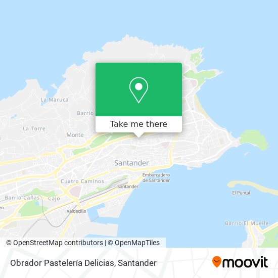 mapa Obrador Pastelería Delicias