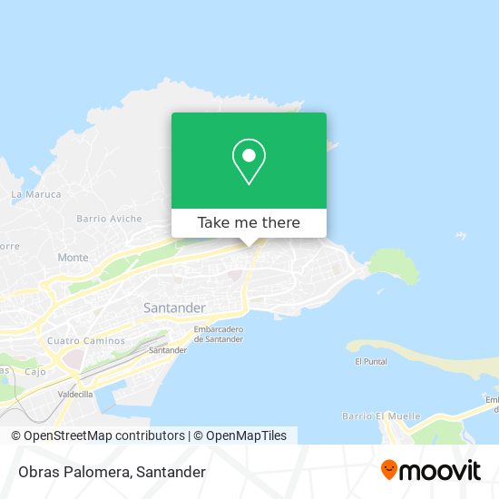 Obras Palomera map