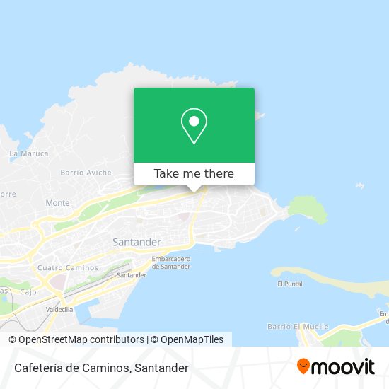 Cafetería de Caminos map