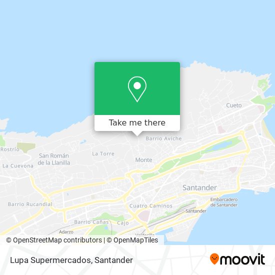 Lupa Supermercados map