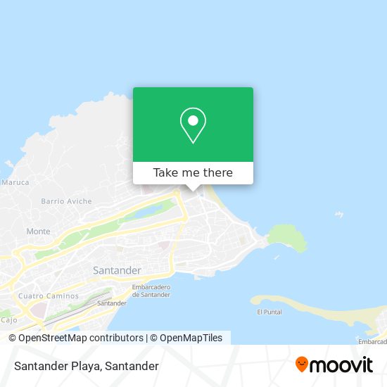 Santander Playa map