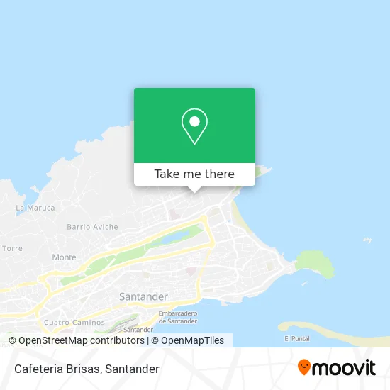Cafeteria Brisas map