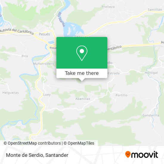mapa Monte de Serdio