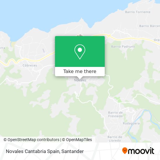 Novales Cantabria Spain map