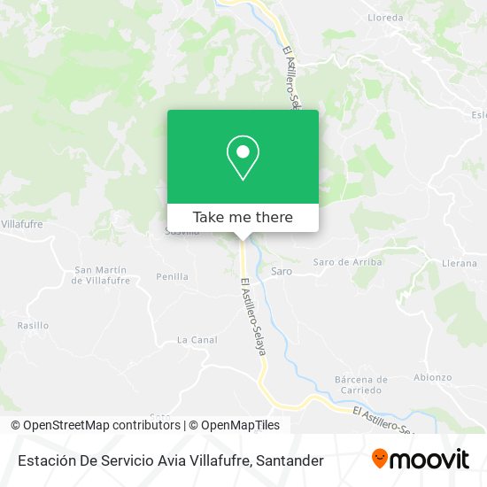 Estación De Servicio Avia Villafufre map