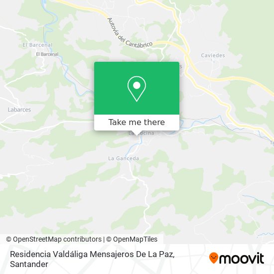 Residencia Valdáliga Mensajeros De La Paz map