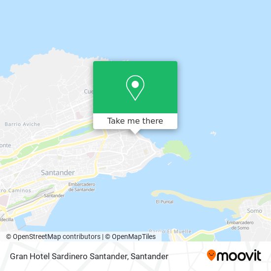 Gran Hotel Sardinero Santander map